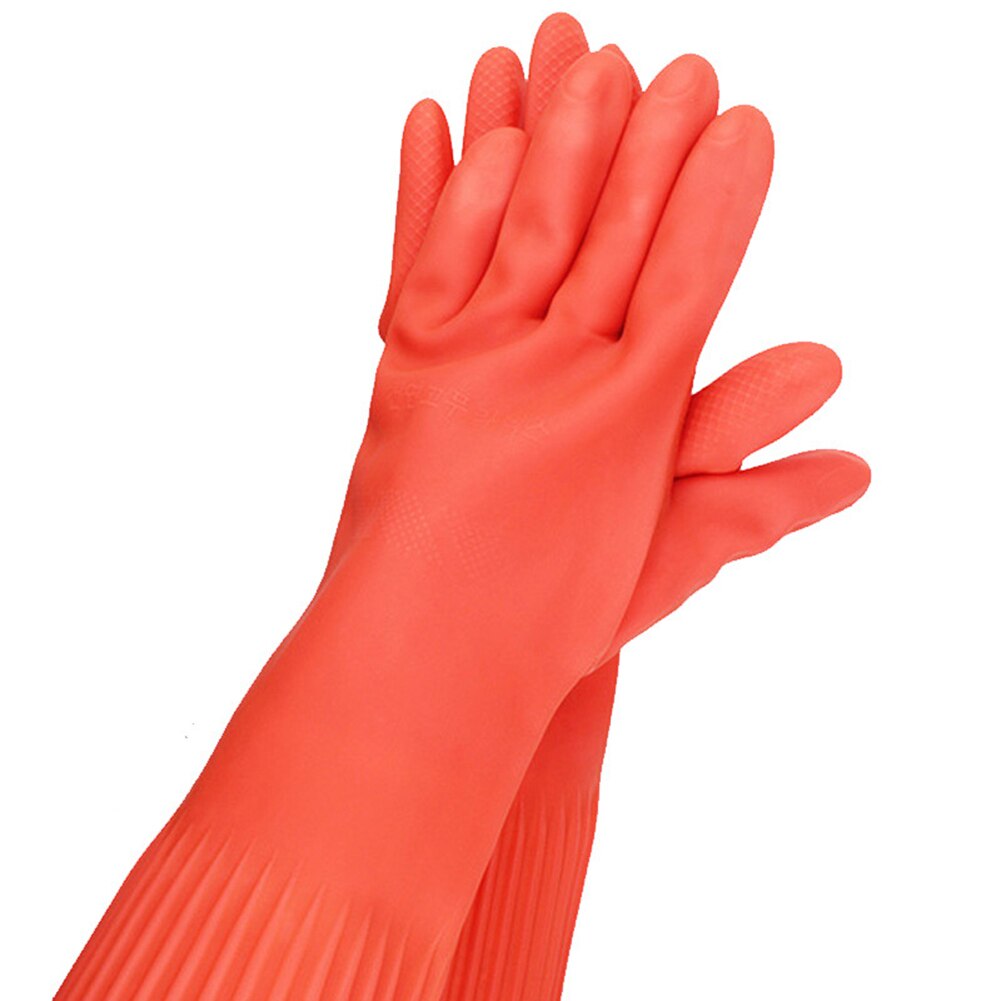 Látex mágico antideslizante para lavar platos, 1 par, 55cm, esponja de goma para lavar platos, guantes para fregar la limpieza de la cocina