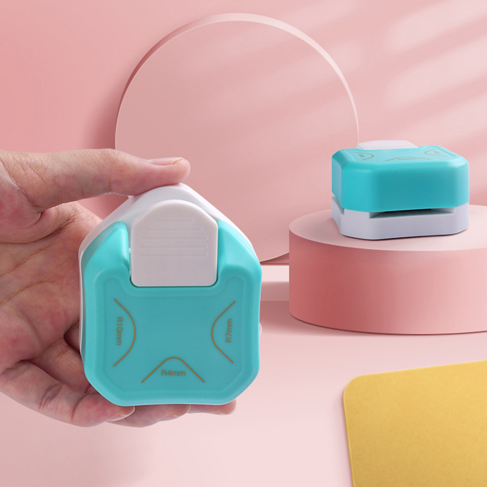 3 In1 Trimmer Corner Rounder Punch Mini Corner R4/R7/R10mm Round Corner Trimmer DIY Paper Cutter Scrapbooking Office Accessories
