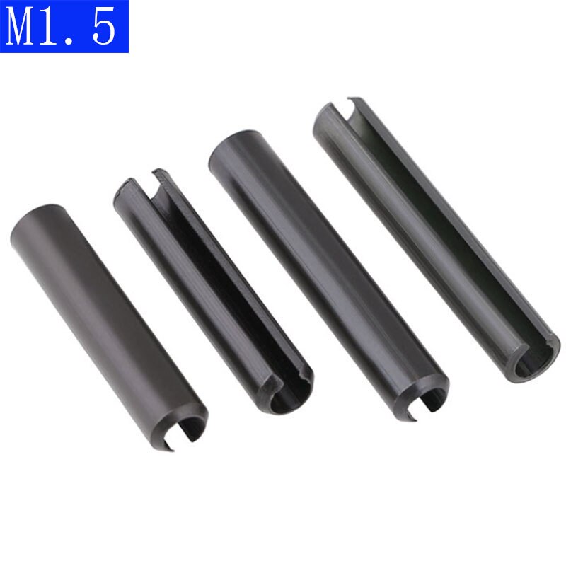 M1.5 Black Carbon Steel Spring Type Straight Pins Slotted Split Dowel Sellock