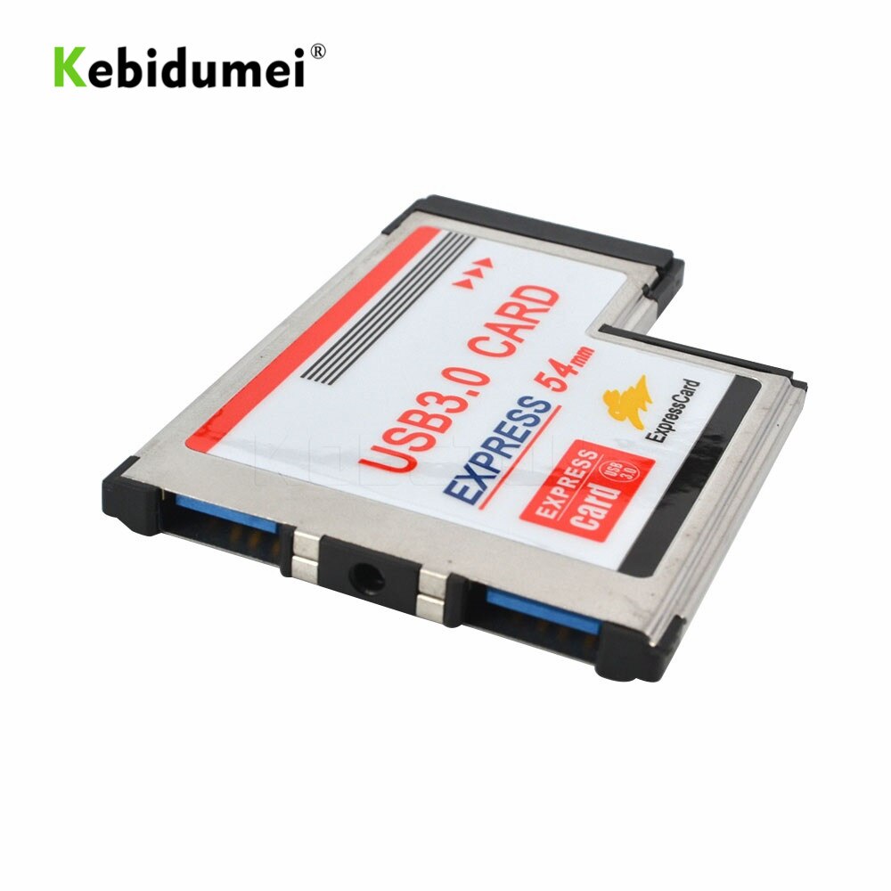 Kebidumei USB3.0 zu Expresscard Express Card Adapter 5Gbps Dual 2 Ports HUB PCI 54mm Slot ExpressCard Für Laptop notebook
