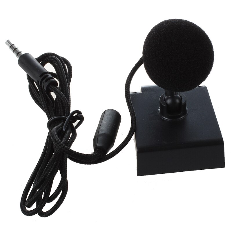 Mini håndmikrofon for stemmeopptak, nettchat på smarttelefon, bærbar pc eller nettbrett, med 3.5 mm mikrofonkabel og mikrofonstativ (
