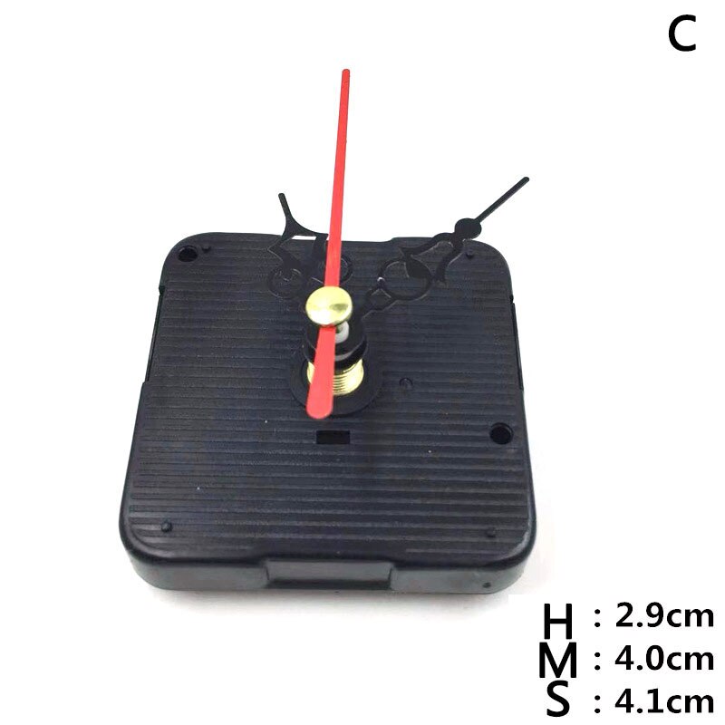 ! 1Set Diy Opknoping Quartz Horloge Stille Wandklok Beweging Quartz Reparatie Beweging Klok Mechanisme Onderdelen Met Naalden: C