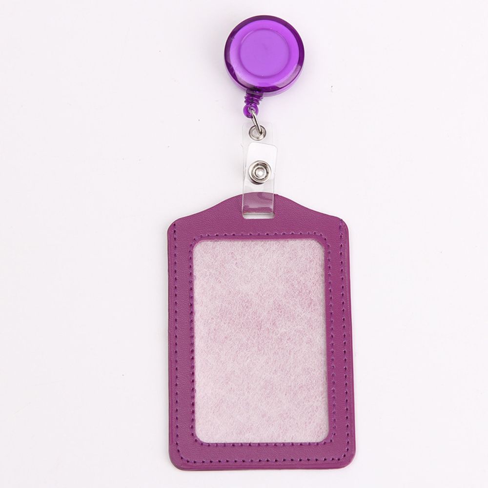 Work ID Card Retractable Pull Badge Holder Transparent Card Cover Student Card Sleeves Bus Card Holder Credit Cards Protector: Army Green
