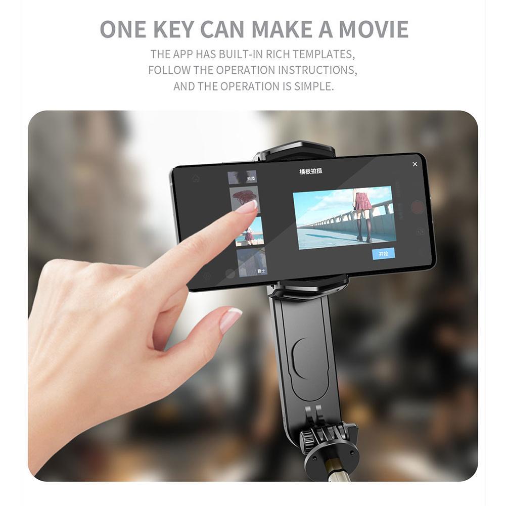 Gimbal Handheld Selfie Stick Stabilizer 2 In 1 Wireless Cellphone Video Record Smartphone Gimbal Tripod For Action Camera Phone