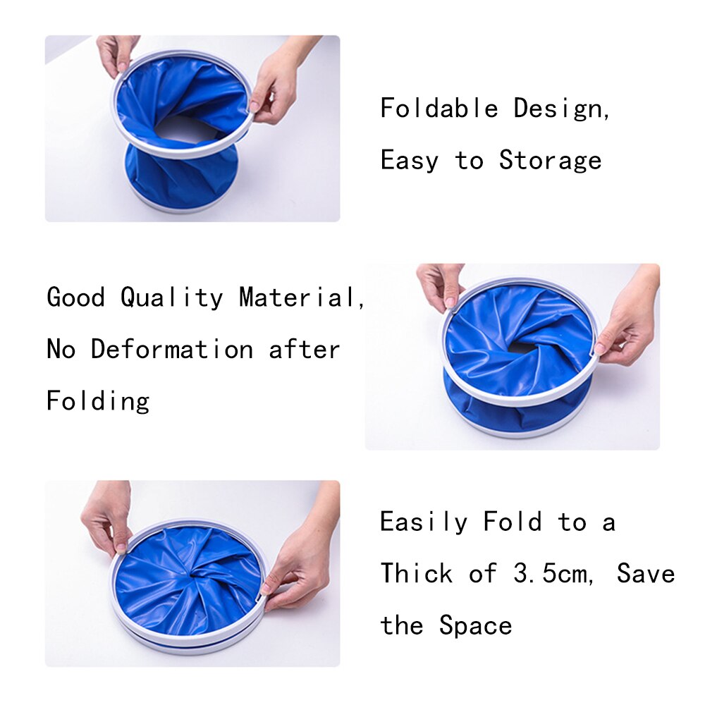 13l pano à prova dwaterproof água dobrável portátil ao ar livre acampamento pesca carro lavagem balde recipiente de armazenamento casa limpeza mop ferramentas