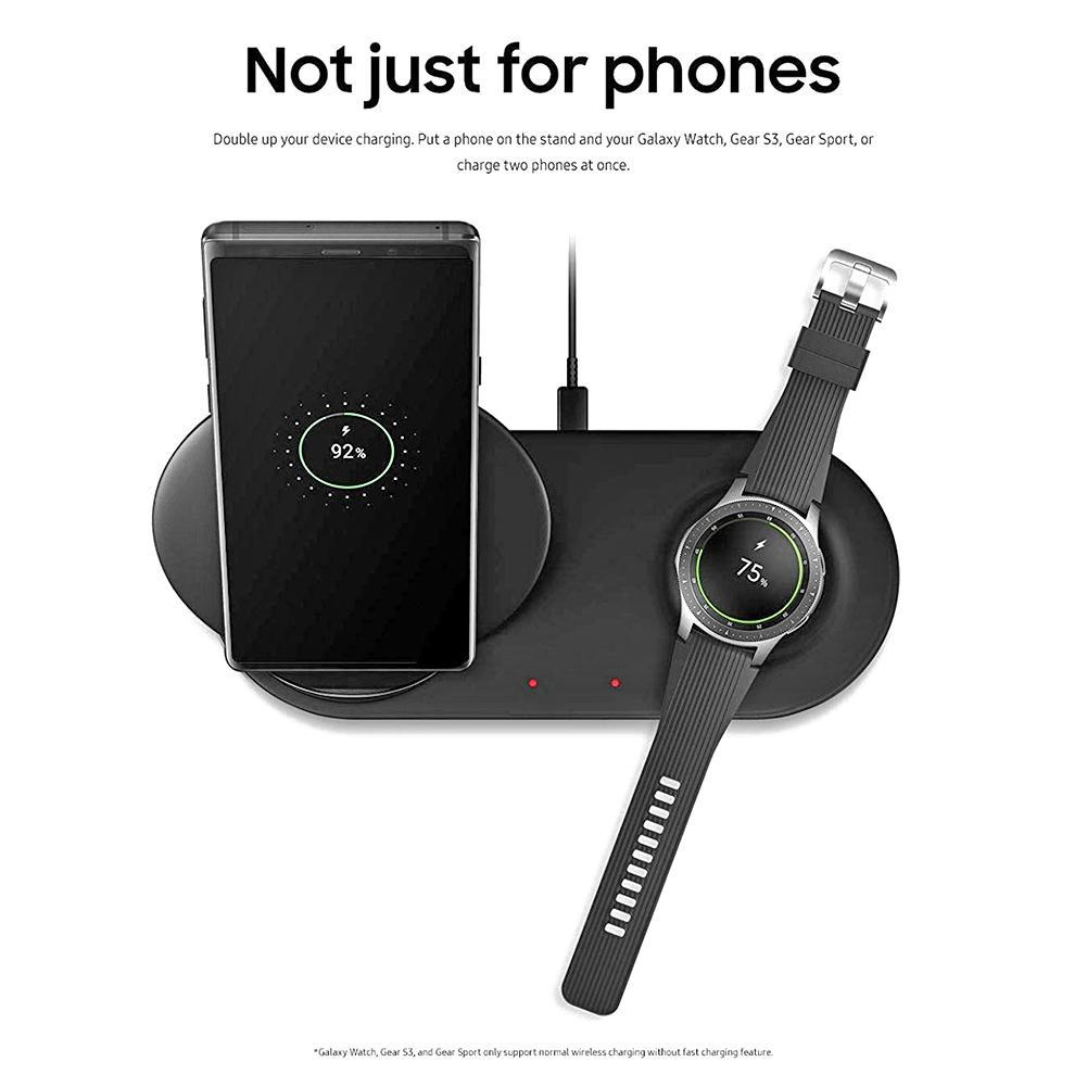 Station d'accueil chargeur sans fil 2 en 1 pour Samsung Galaxy Note 9 support de téléphone portable charge rapide pour Samsung Galaxy Watch