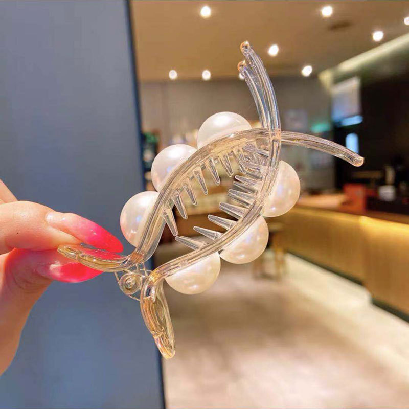 Hair Claw Clip Women Barrettes Acrylic Hairpin Clip Large Ponytail Hair Clip Headdress Colorful Hair Accessories: 031-B