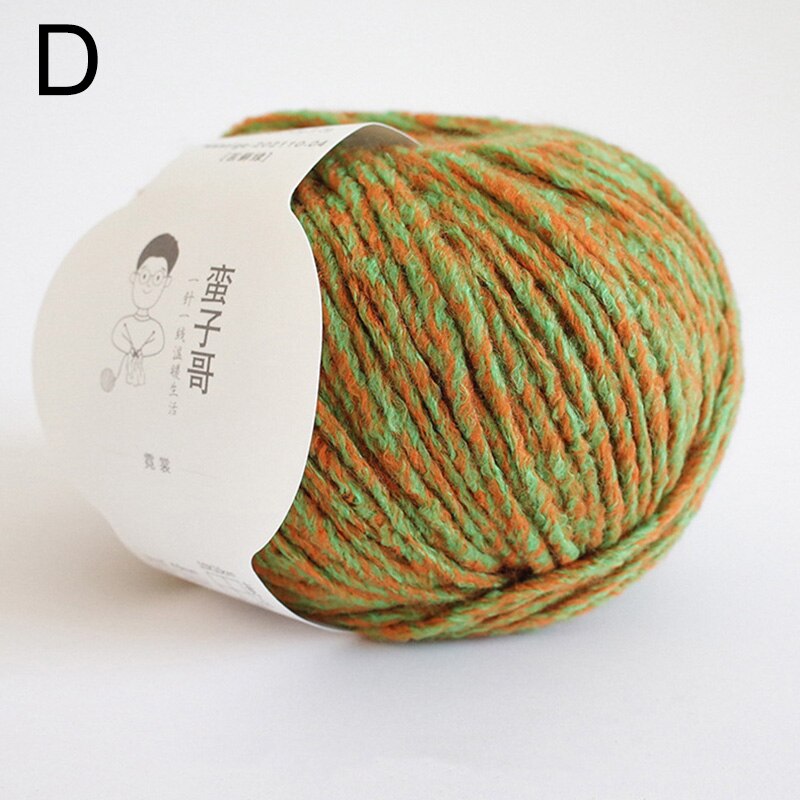 Fil de laine 20% laine 80% acrylique tricoté à la main, 55G/m, épais et moyen: Gris foncé