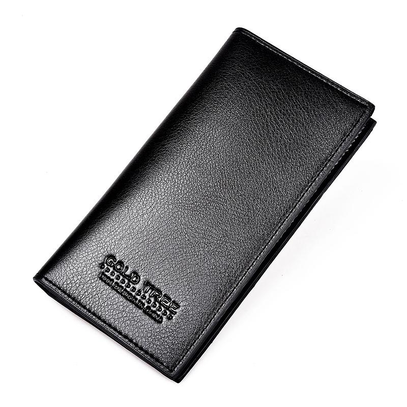 Men Wallet Male Purse Soft Business Large Capacity Car Key Holder Purse Wallet Clutch Bag For Men: Black