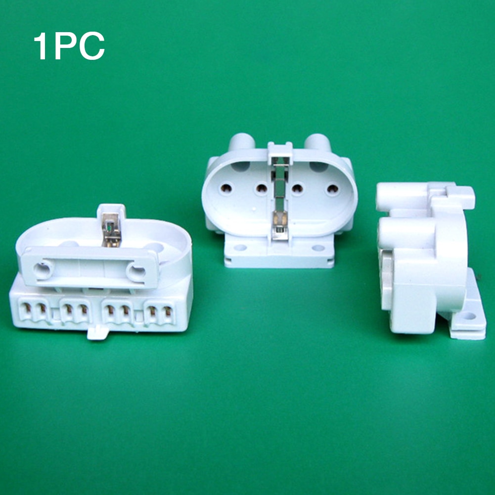 Socket Adapter 2 A 4 Pin Home Lamp Base 2G11 Tube 250 V White Heat Resistant Durable Light Holder Connector Easy Install
