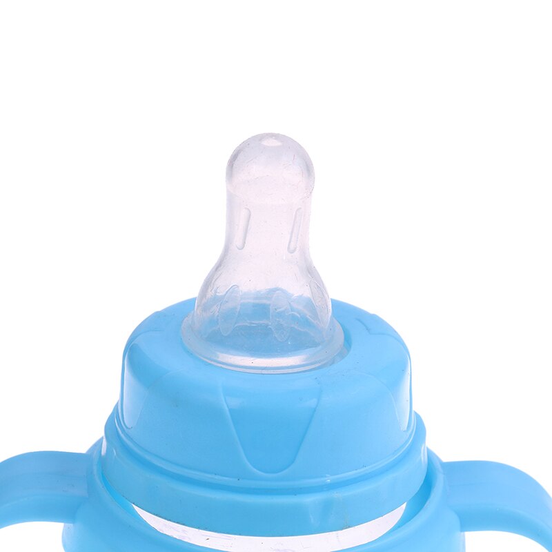 Newborn Baby Feeding Bottle Feeding Water Standard Caliber PP Bottle Straw bottle with handle straw Anti silicone nipple