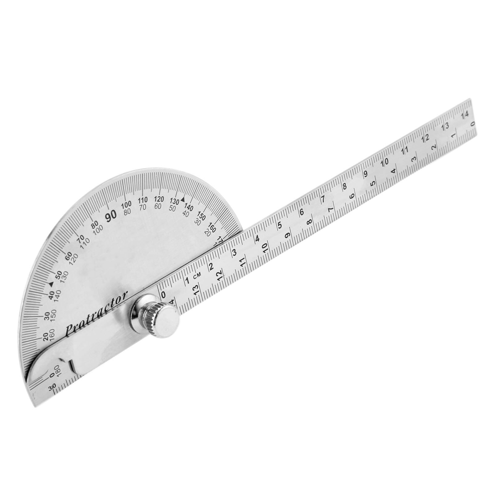 DRELD 180 Degree Angle Ruler Stainless Steel Protractor Angle Finder Rotary Measuring Gauges Arm Ruler Measuring Tools 14cm