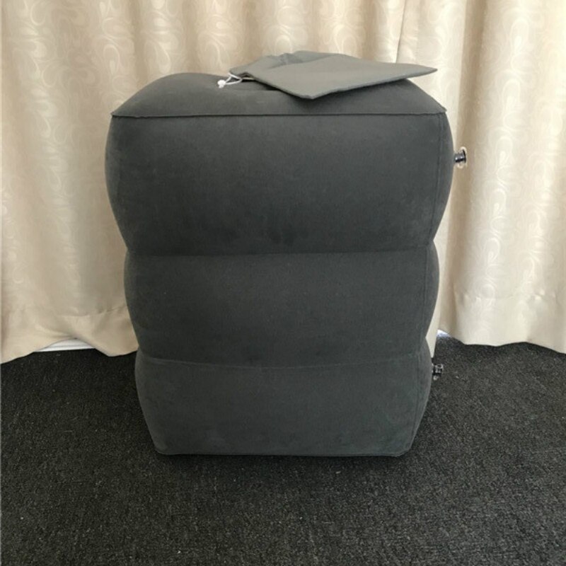 Car Pillow Inflatable Travel Sleeping Inflatable aircraft foot pad foot travel supplies leg train sleeping Aircraft Pillow: 3 Floor