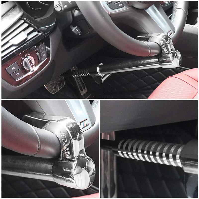 Pedal de freno Universal antirrobo, bloqueo de volante de coche, antirrobo