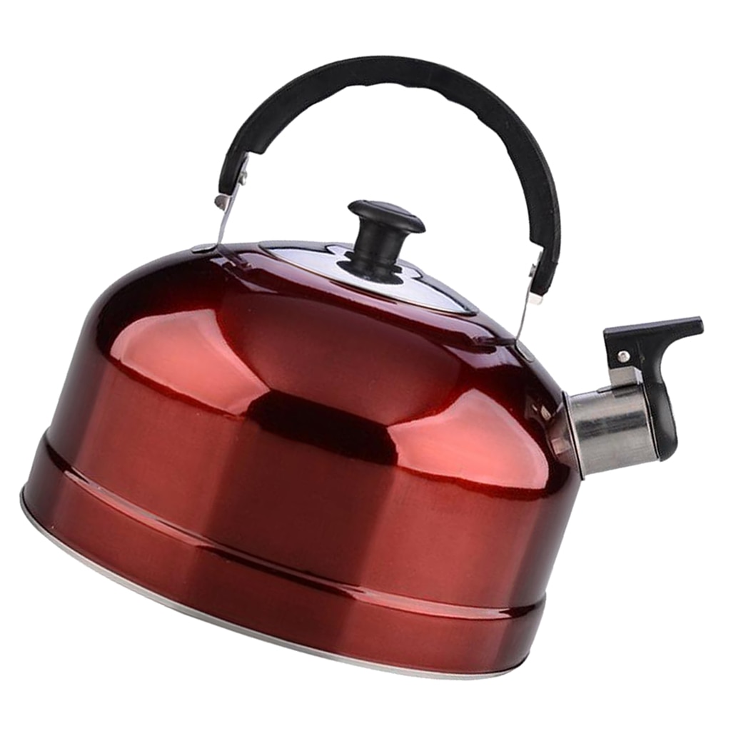 Tetera silbante de acero inoxidable, cafetera de agua rápida para hervir, tetera silbante de 4L, hervidor de té, hervidores de cocina para acampar