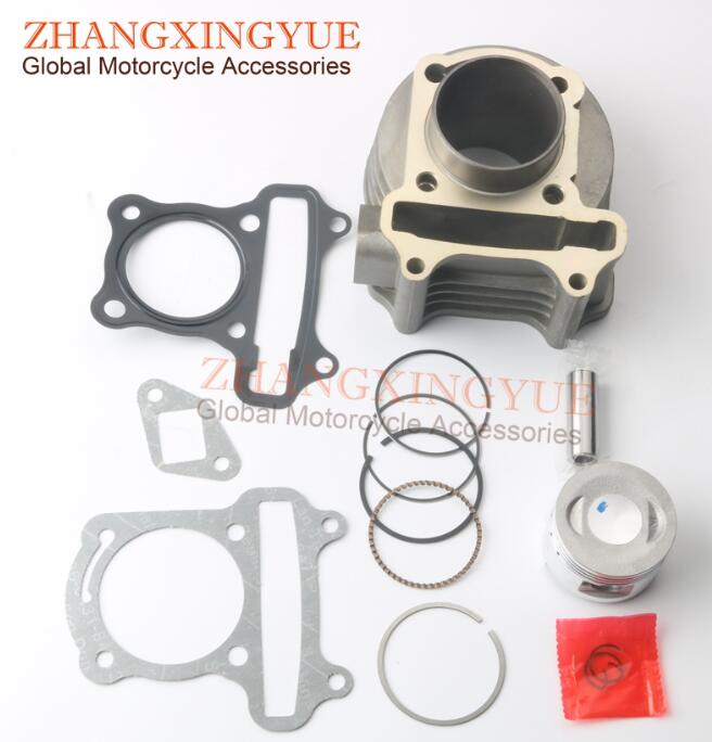 80cc Big Bore Kit & 47mm Piston Kit & Cylinder Mat for LONGJIA Digita Estate H2 LJ50QT-E Speedjet-Evo Trevis 50cc 4-stroke: 80cc Big Bore Kit