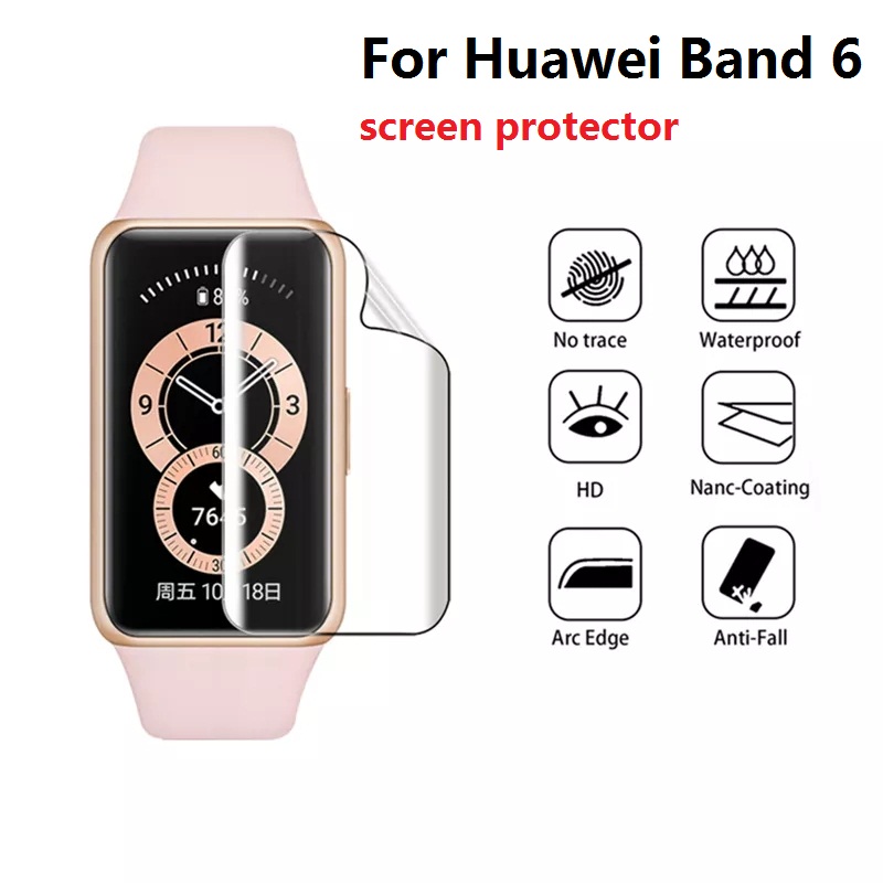 Soft Screen Protective Film For Huawei Band 6 NFC SmartWatch Cover Screen Protector film for Huawei Band 6 pro TPU Watch Film