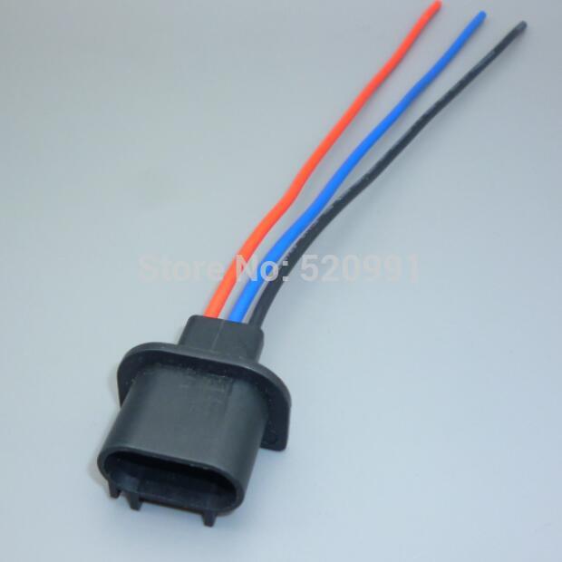 shhworldsea 1PCS H13 9008 Headlight Bulb Male female Wire Harness Connector Wiring Plug Socket Adapters H13 Bulb Holder: H13 male