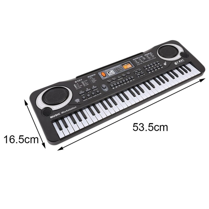 -61 tangenter digital musik elektronisk keyboard bord legetøj elektrisk klaver orgel til børn multifunktion og delikat