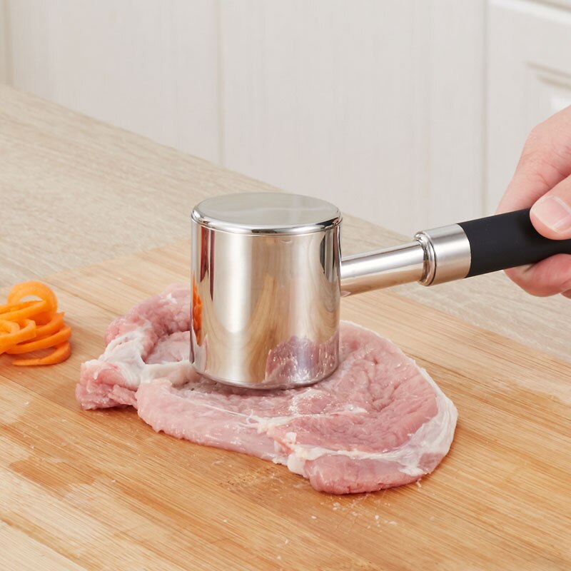 Kitchen household meat hammer 304 stainless steel steak meat hammer German pork chop hammer loose meat hammer artifact