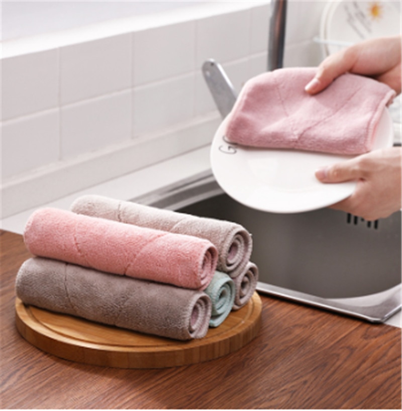 1pc superabsorberende microvezel vaatdoeken voor in de keuken, zeer efficiënt serviesgoed, huishoudelijke schoonmaakdoeken, keukengereedschappen en gadgets