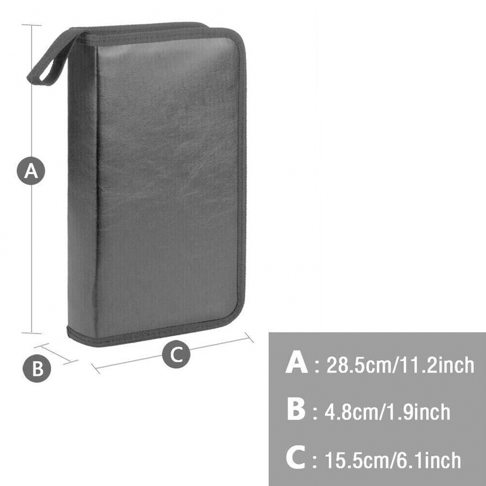 80 Disc CD Aufbewahrung tasche CD/DVD Disc Trage tasche Handtasche mit Reiß verschluss Doppelseite Album Aufbewahrung halter Home Car CD DVD Organizer Box