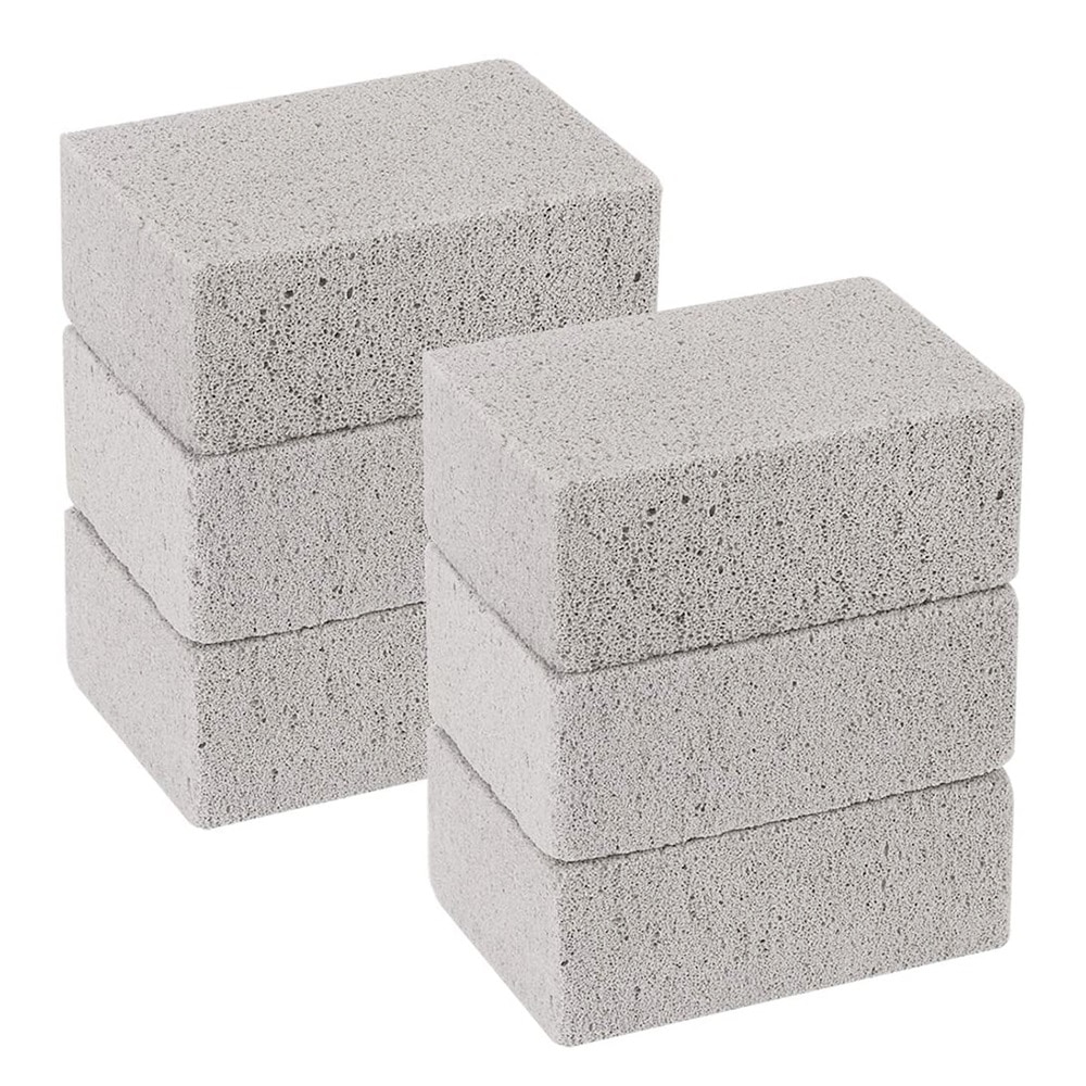 8Pcs Pumice Stone BBQ Grill Cleaner Non-Toxic BBQ Grill Cleaning Brick Block Racks Stains Grease Cleaner BBQ Grill Accessories