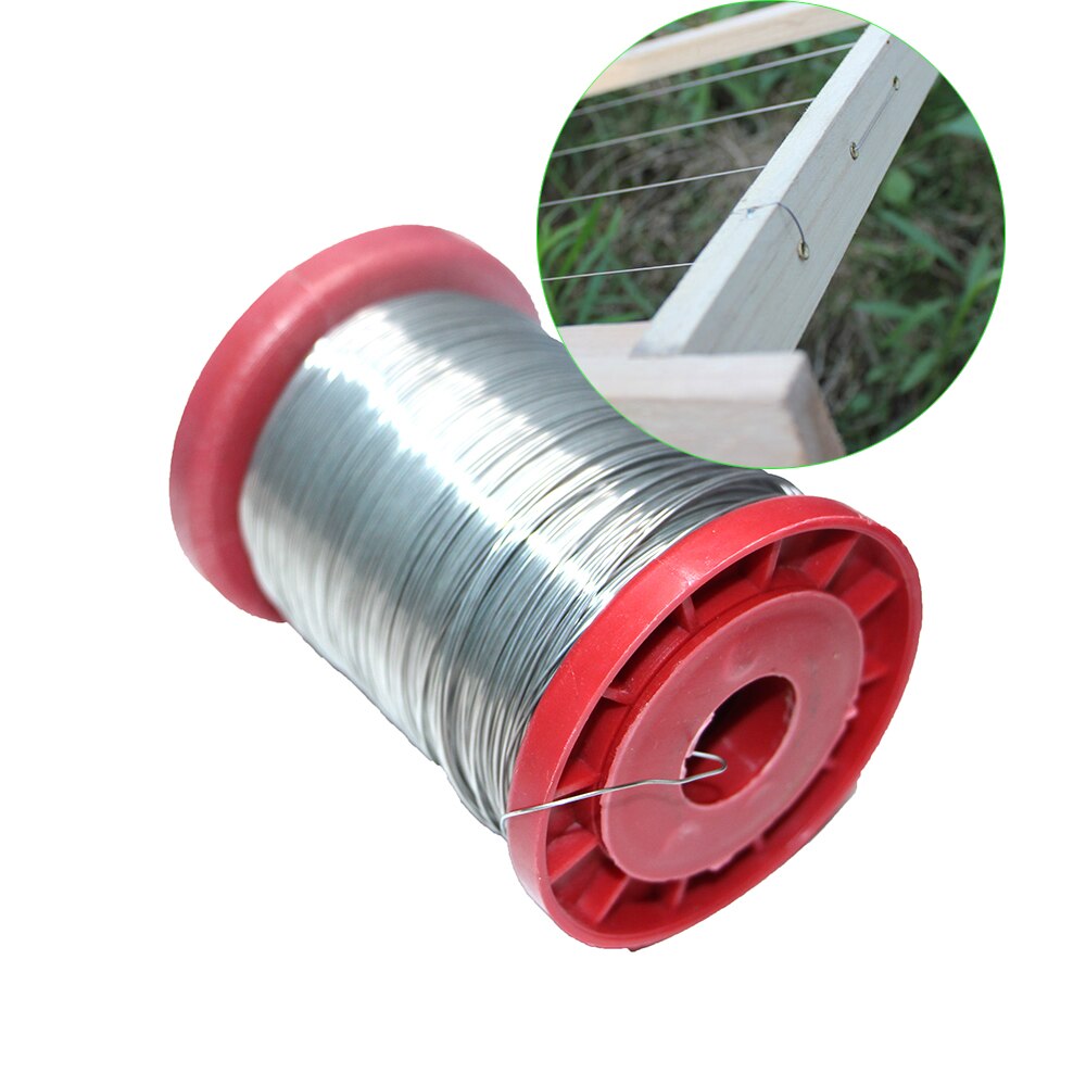 1Roll Beekeeping Beehive Frames Nest Stainless Steel Wire 0.5mm 500G Frame Foundation Sandard Size Bee Tools Supplies