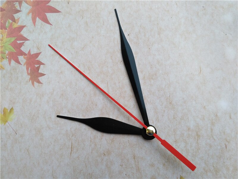 50Sets Black Metal Quartz Clock Arrows with Red Second Hand for DIY Your Wall Clock Hands
