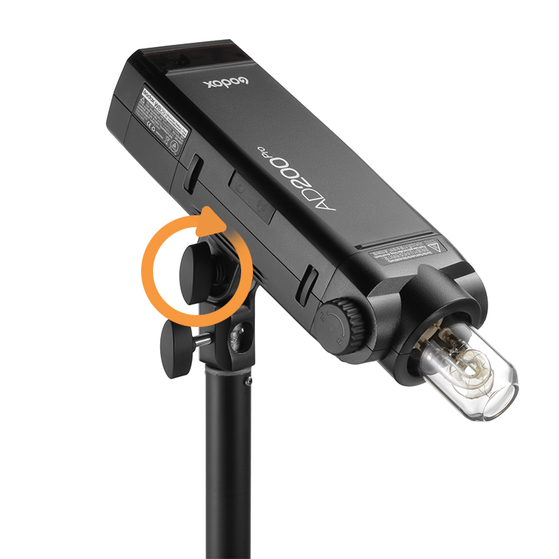 Godox ad -e2 e hållarfäste med 1/4 &quot; skruva på toppen för att hålla godox  ad200 ad200 pro  ad300 pro flash speedlite