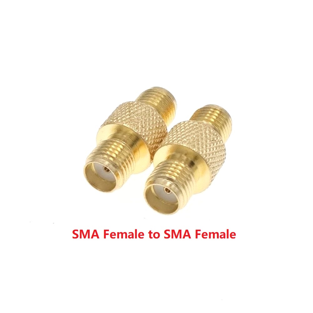 SMA Male Female RF Coaxial Adapter Connector Straight Right Angle T Type Splitter Goldplated: Silver