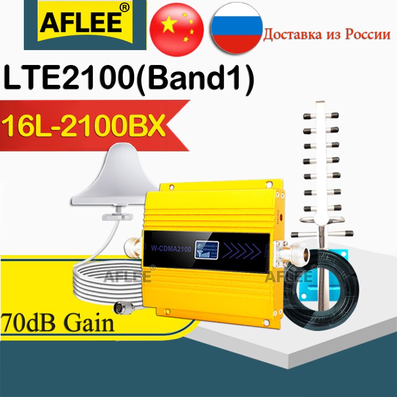 4G zellular Verstärker Signal Booster Verstärker gsm 2G 3G 4G 900 1800 2100 2600 Verstärker 4g LTE Netzwerk Antenne Tele 2 MTS 70dB: 16L-2100BX