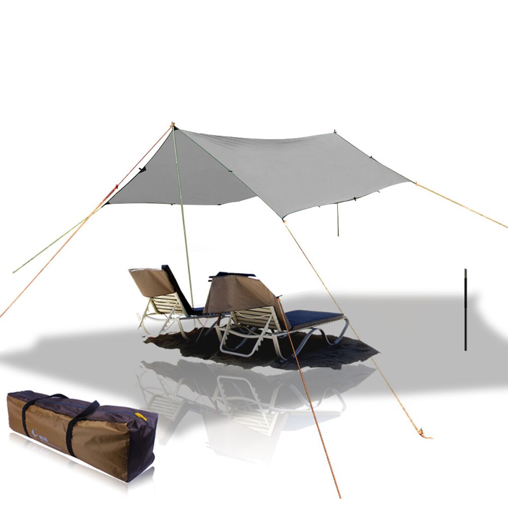 Vandtæt presenning telt skygge udendørs camping hængekøje regn flyve uv til gårdhave topdæksel have fortelt baldakin solskærm ultralet