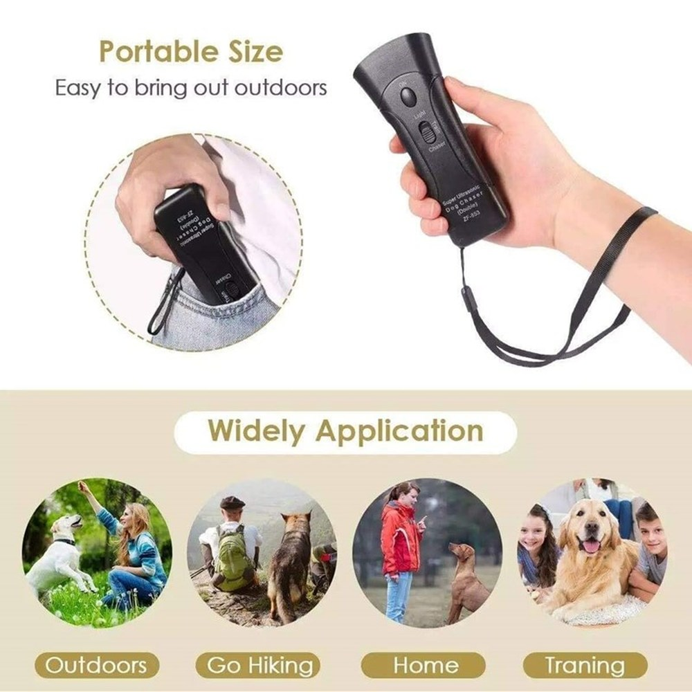 Ultrasonic Dog Trainer Device Electronic Dog Deterrent Dog Barking Control Devices Training Tool Stop Barking Sonic Dog Repeller