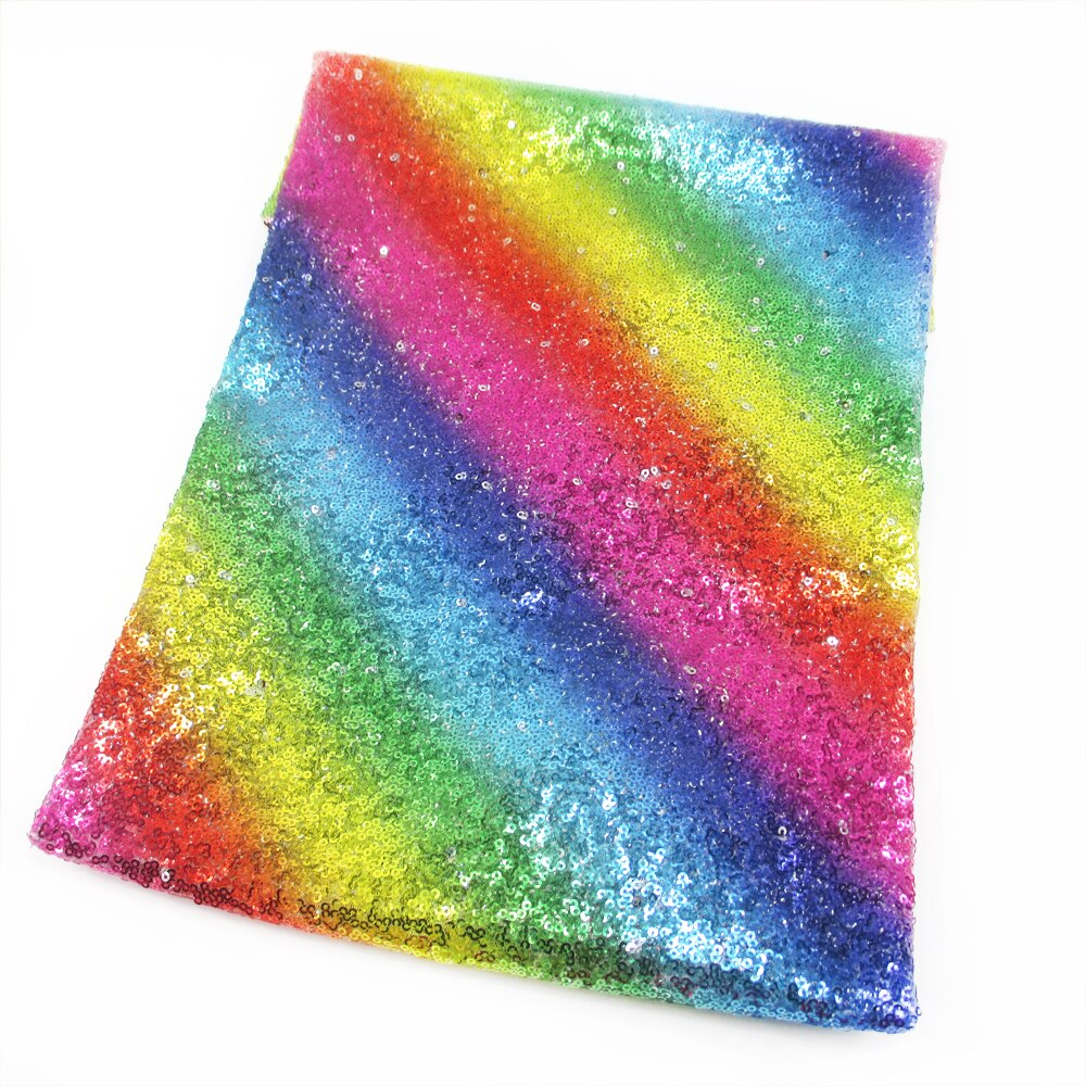20*58 "50*130 cm Regenbogen Pailletten Stoff Für Gewebe freundlicher Heimat Textil- Für NäHenne Tilda Puppe tuch, 1Yc2158