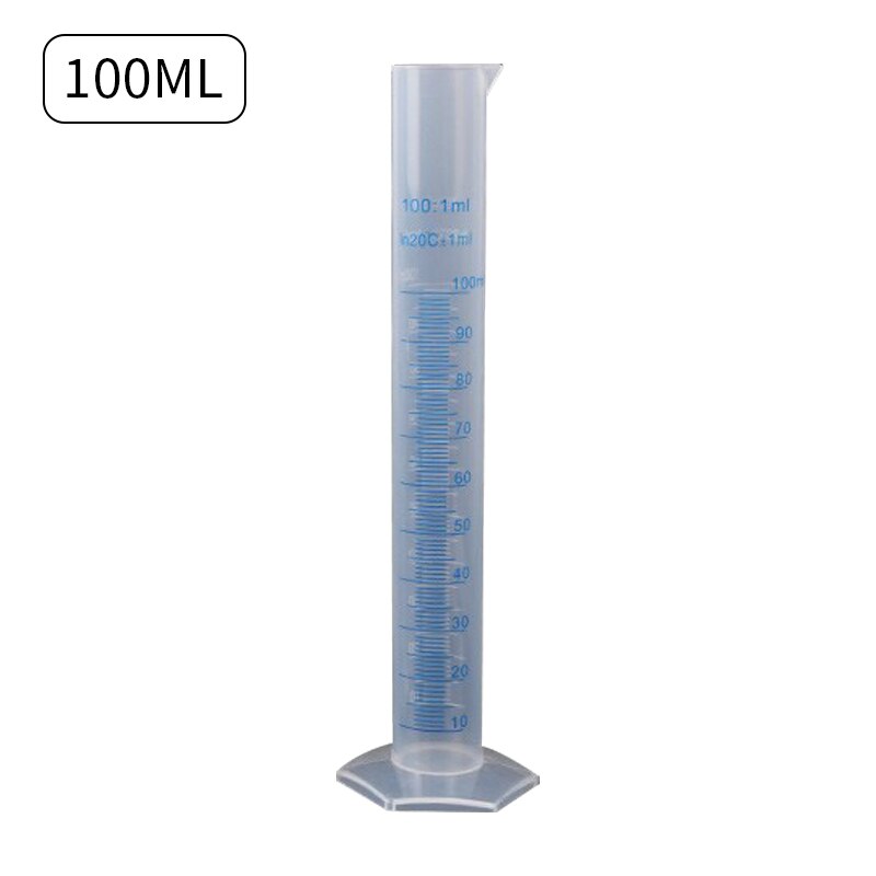 10/25/50/100/250ml Plastic Cooking Measuring Cylinder Graduated Tools Kitchen Chemistry Laboratory Tools School Lab Study Tool: 100ml