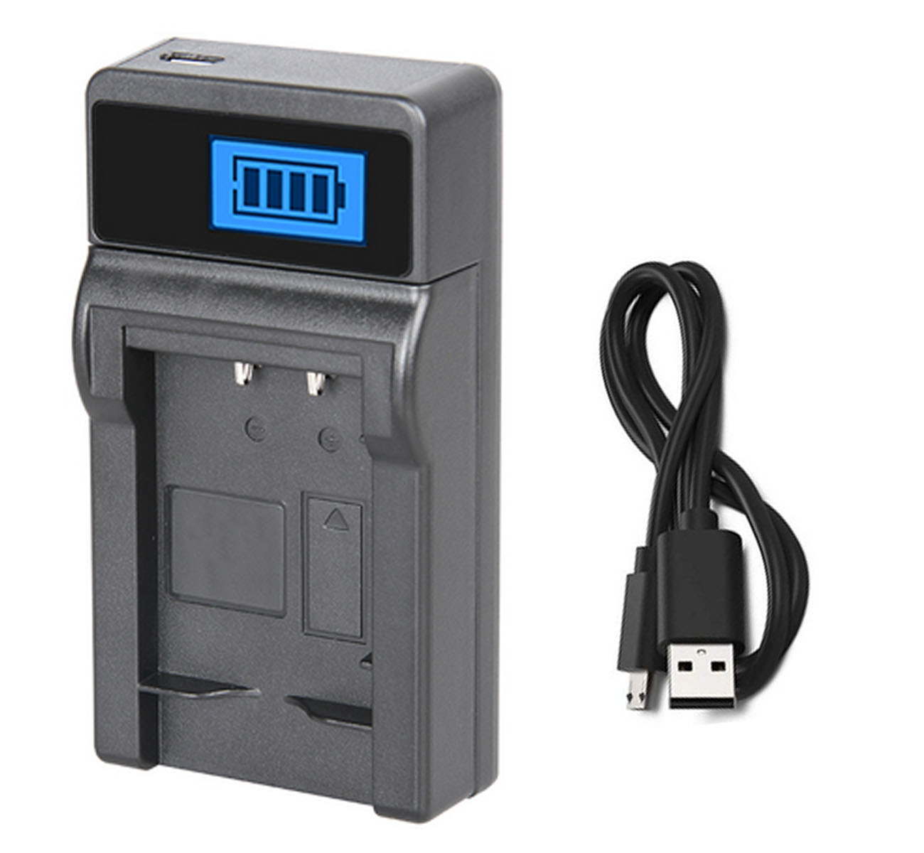 Paquete de baterías para HP Photosmart R07, R507, R607, R607xi, R707, R707v, R707xi, R717, R725, R727 cámara Digital: FNP-60 LCD Charger