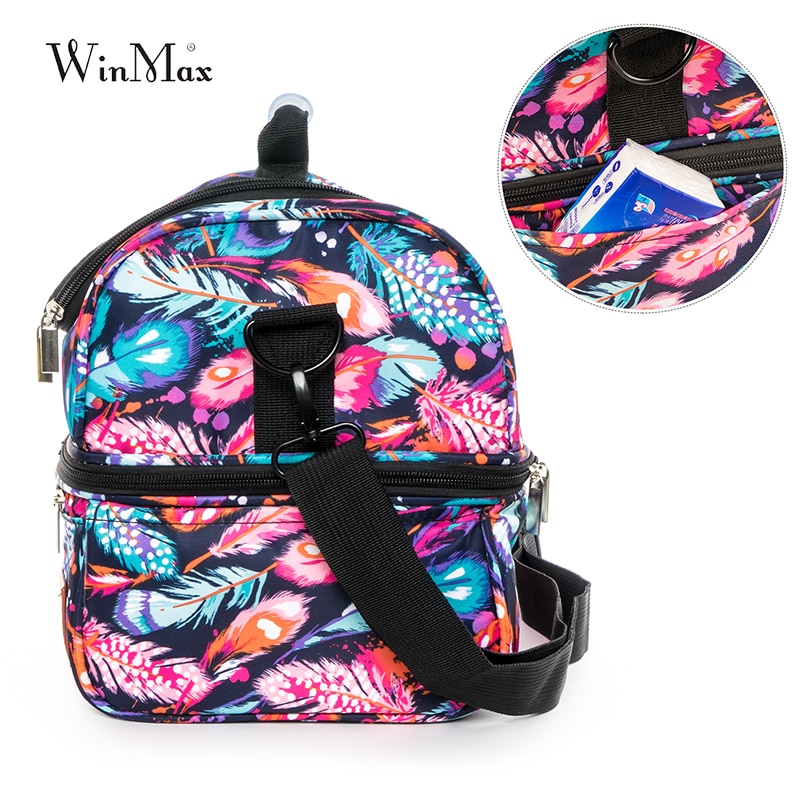 Lonchera térmica Winmax con aislamiento de aluminio, bolsa de nailon impermeable para Picnic, fruta, bolso grande, bolsa de nevera familiar