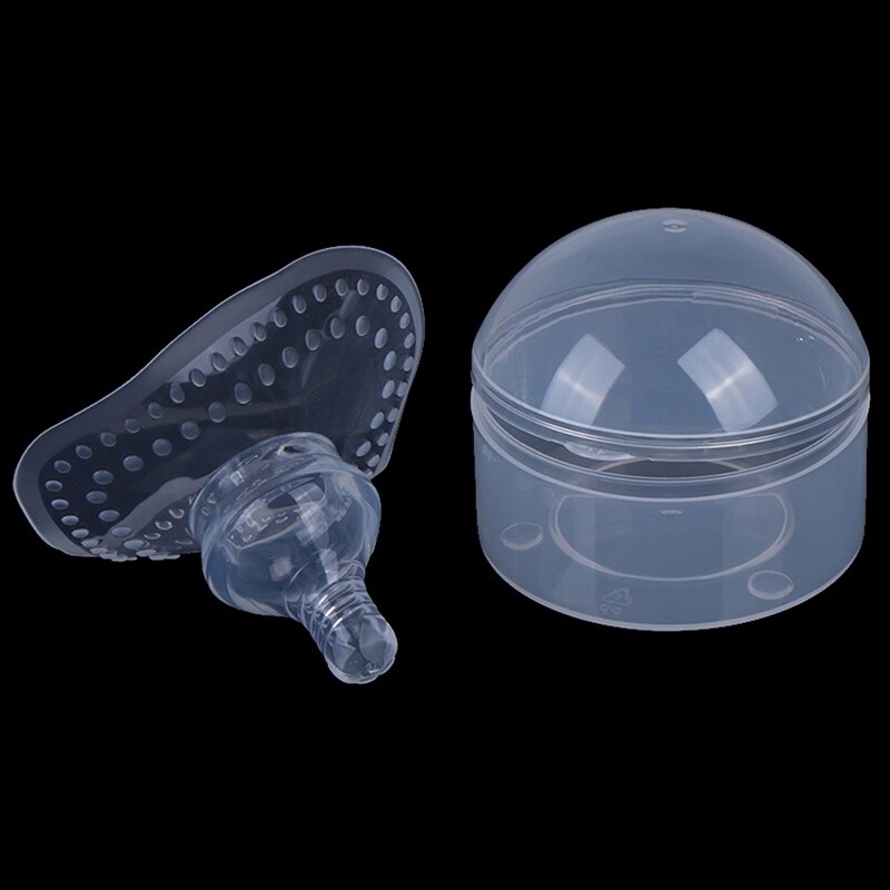 Protectores de pezones de silicona para madres, cubierta de protección para lactancia materna, con caja