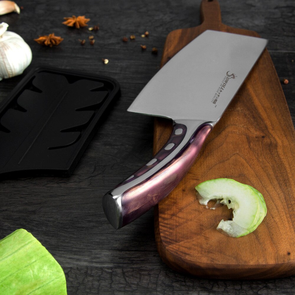 XYJ 3Stck Knochen Hacken Messer einstellen Koch Dienstprogramm Kochen Messer dauerhaft voll Seetang handhaben 7 Zoll Spalter