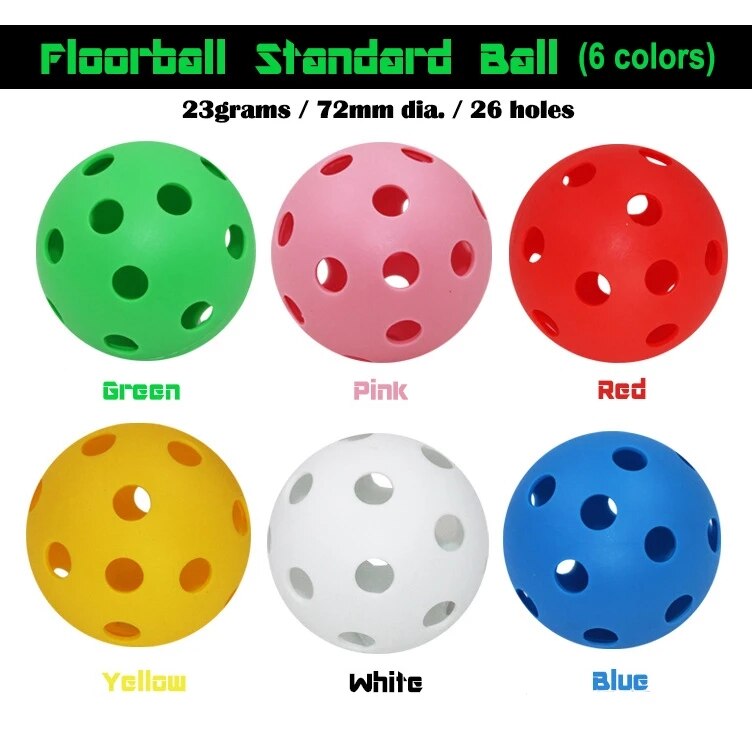 4/8Pcs Floorball Stick Ball PVC Plastic Soft Baseball Balls Sport Training Practice Ice Hockey Ball