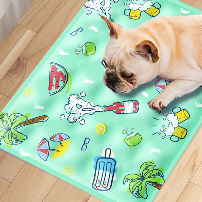 Summer Ice Cushion Pet Cooling Mat Sleeping Mat Cooling Gel Cushion Water Cushion Cat Dog Cold Bed Ice Mat Blanket Dormitory Mat