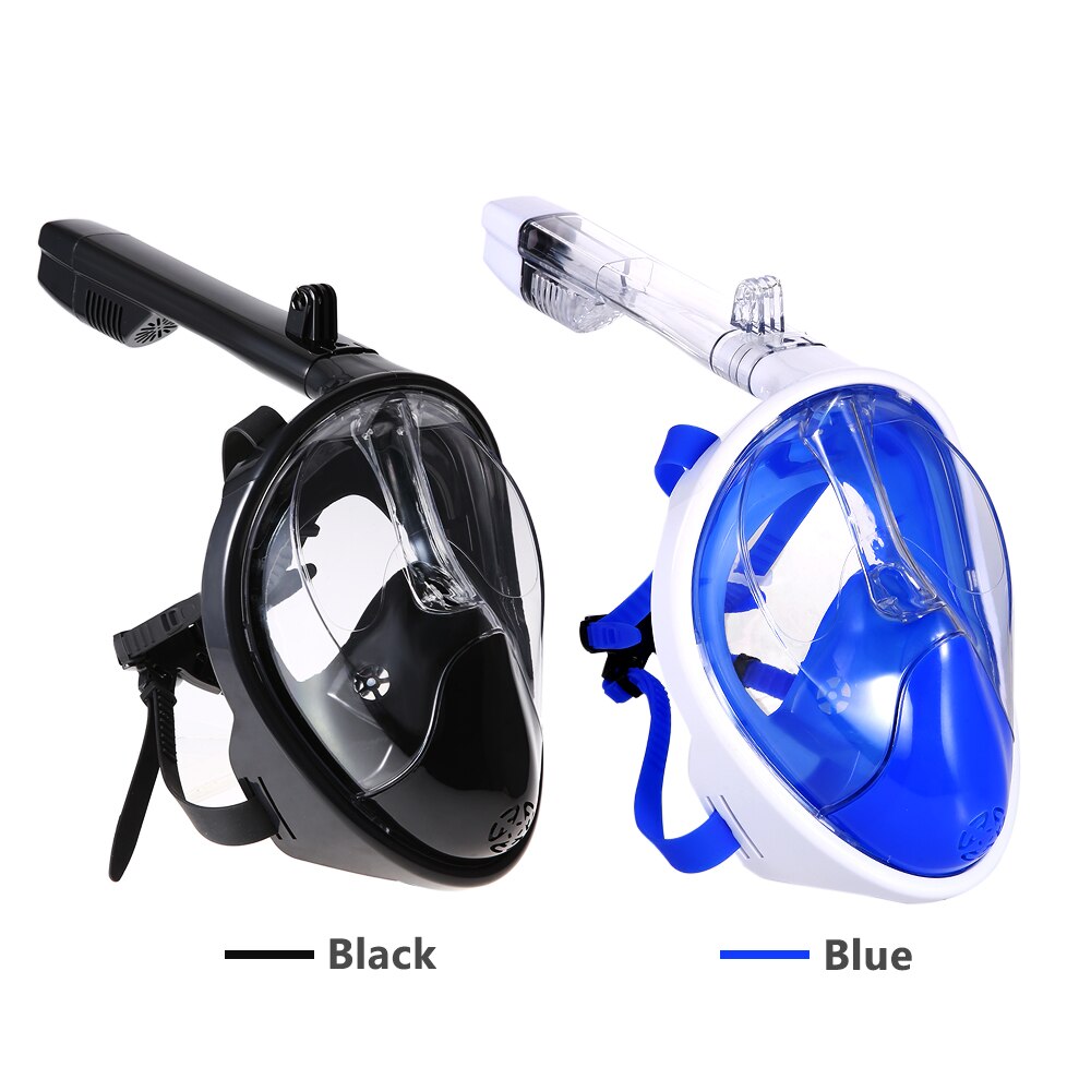 Full Face Snorkeling Mask Scuba Diving Snorkel Mask Set 180 Degree View Diving Equipment