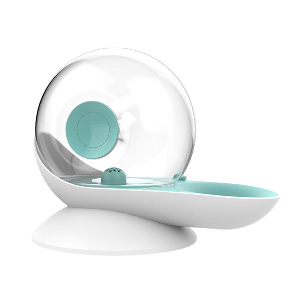 2.8L escargot en forme de bol pour animaux de compagnie chat chien automatique distributeur d'eau potable fontaine bol mangeoire automatique: green