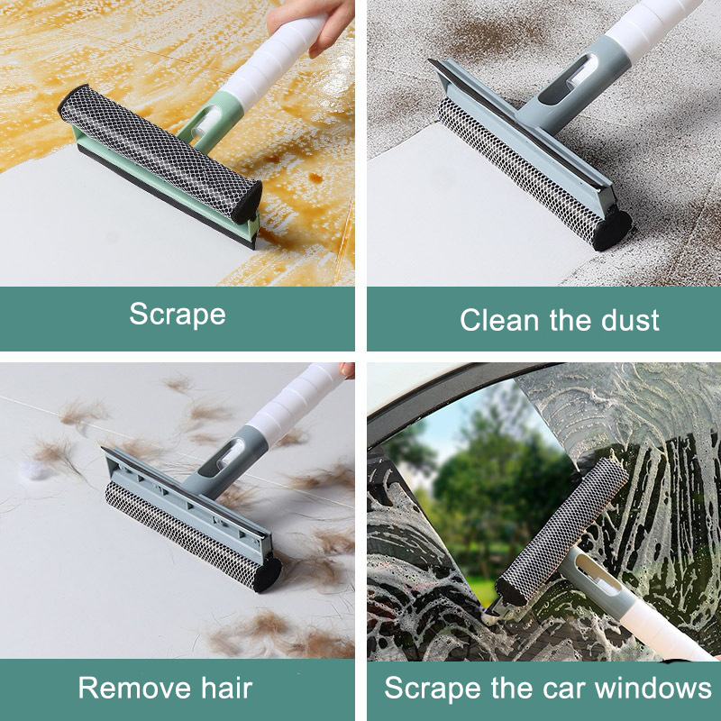 3-in-1 Spray Schrapen Veeg Raamwisser Glasreiniger Ruitenwisser Schraper Schoonmaken Douchewisser voor Huishoudelijk Schoonmaken Tool