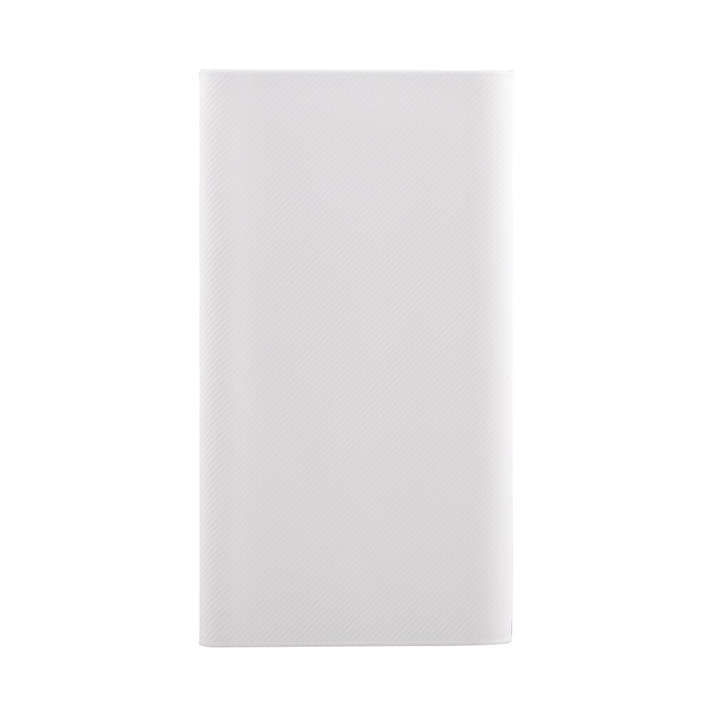 Draagbare Siliconen Power Bank Case Externe Batterij Cover Voor 10000Mah PLM02ZM Xiaomi Power Bank: White