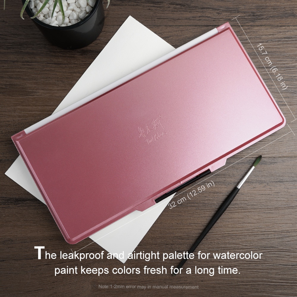 Paul Rubens Aquarel Palet Plastic Doos Premium Hydraterende Met 2 Soorten Onafhankelijke Paletten Geschikt Voor Aquarel