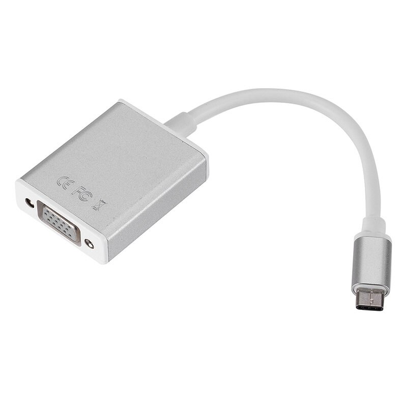 Type-C to VGA Adapter Cable 1080P USBC 3.1 to VGA Converter Cable
