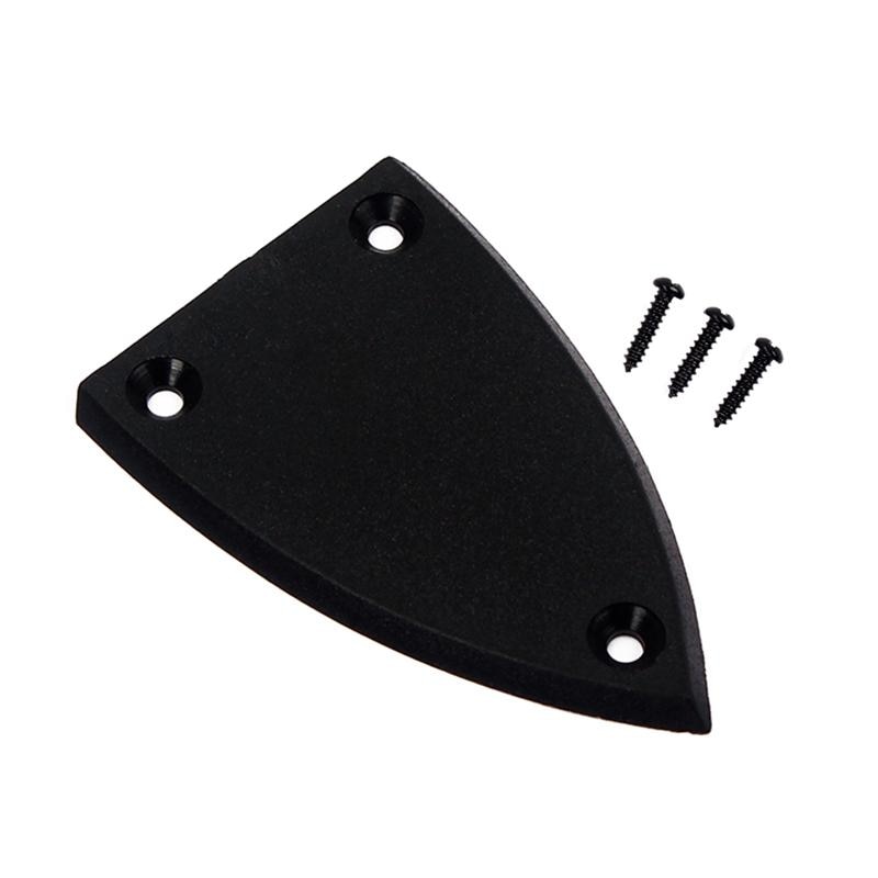 2pcs Truss Rod Cover Durable 3 Holes Plastic Guitar Parts Truss Rod Cover for Musical Instrument Bass Guitar