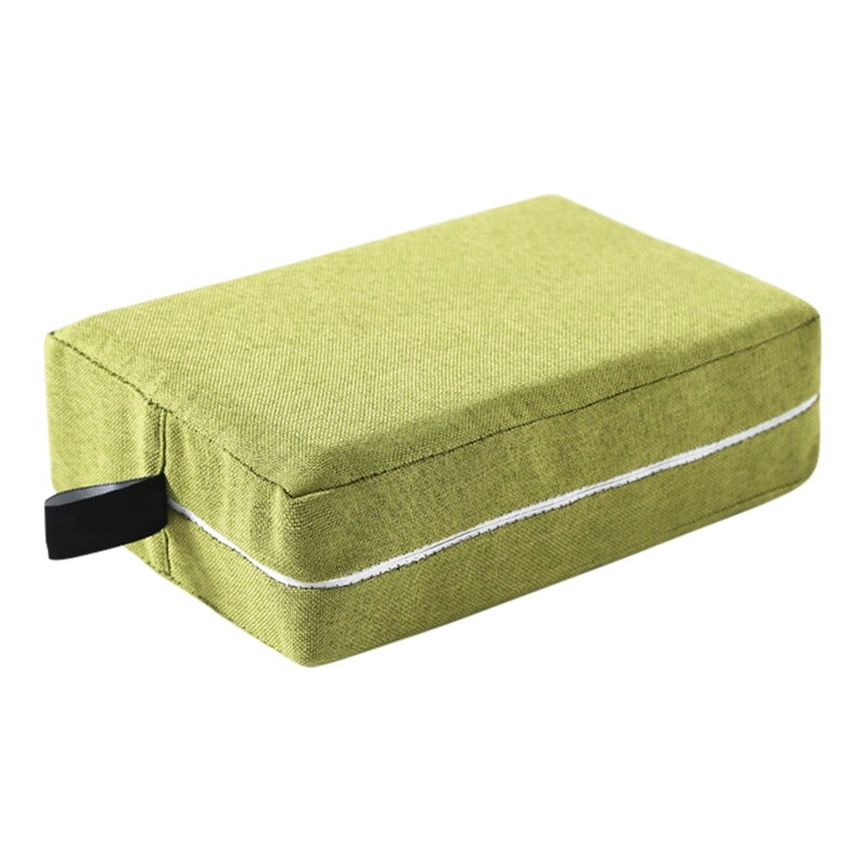 Yoga Blok Opbergtas Lichtgewicht Rits Polyester Yoga Baksteen Zak Props Oefening Accessoires Zonder Yoga Blokken: green